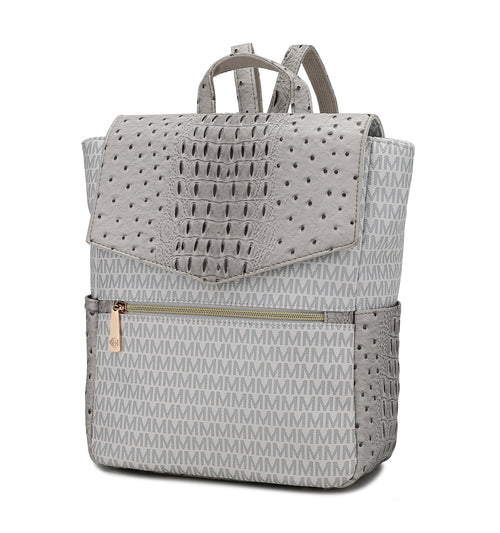Leidy M Signature/Croco Backpack