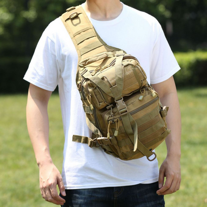 Tactical Military Sling Backpack 15L Shoulder Bag Molle Outdoor Pack