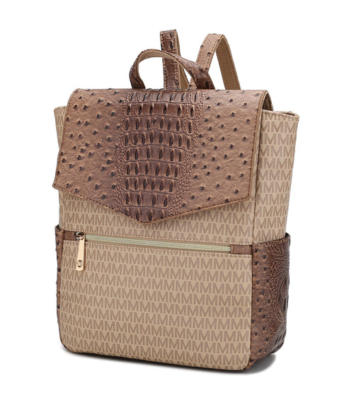 Leidy M Signature/Croco Backpack
