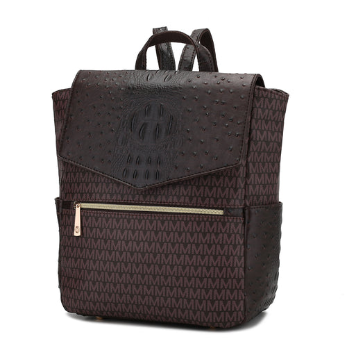 Leidy M Signature/Croco Backpack