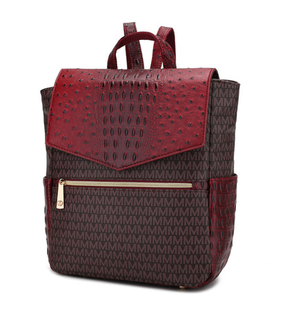 Leidy M Signature/Croco Backpack