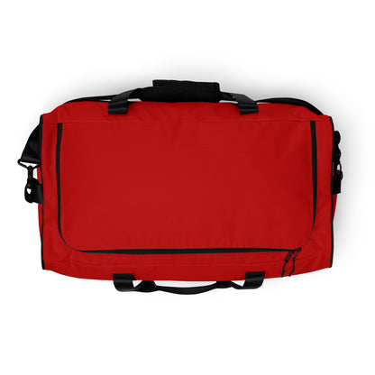 Duffle Bag with Adjustable Padded Shoulder Strap - Red