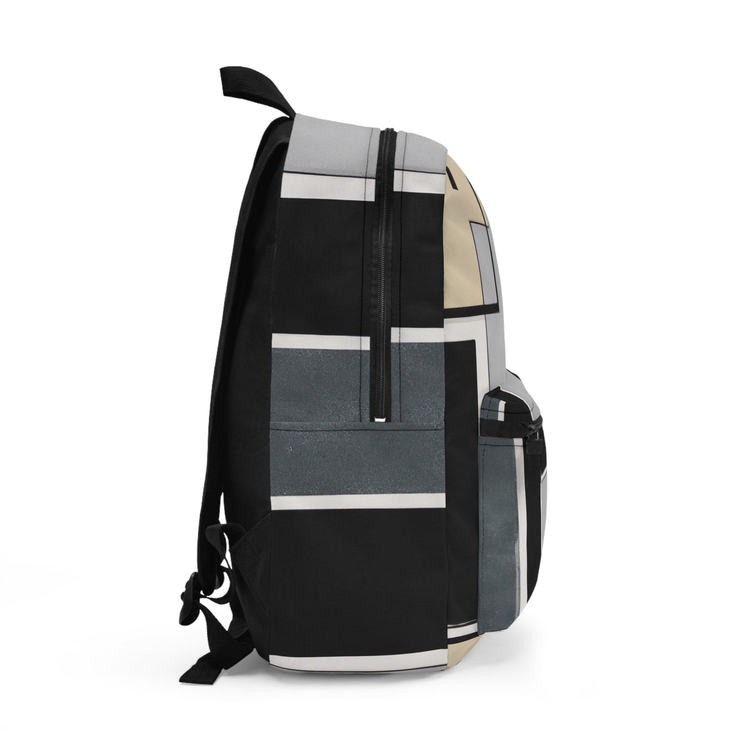 Backpack Work/school/leisure - Waterproof - Abstract Black Grey Brown