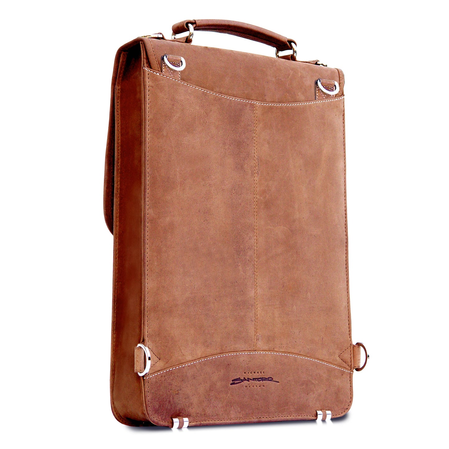 MacCase Premium Leather Briefcase Backpack