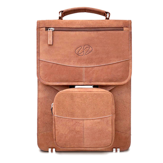 MacCase Premium Leather Briefcase Backpack