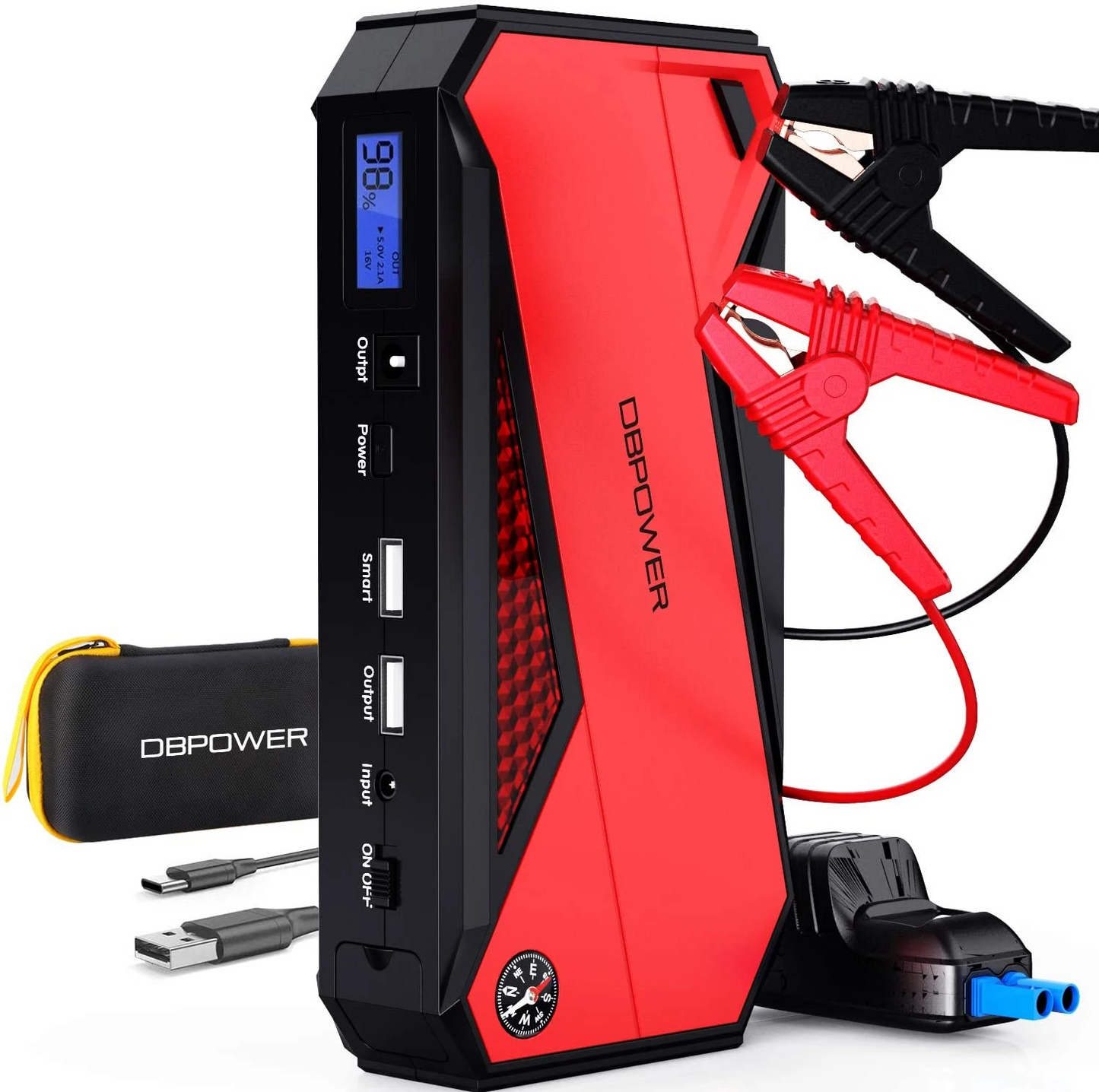 800A Peak 18000mAh Portable Car Jump Starter Battery Booster