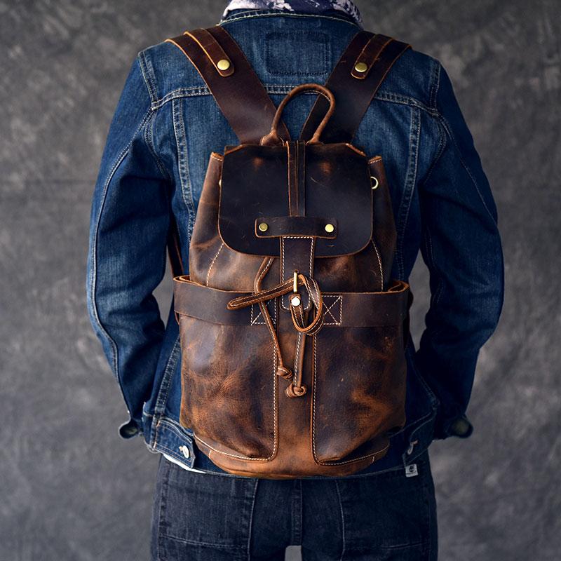 The Olaf Rucksack | Vintage Leather Travel Backpack